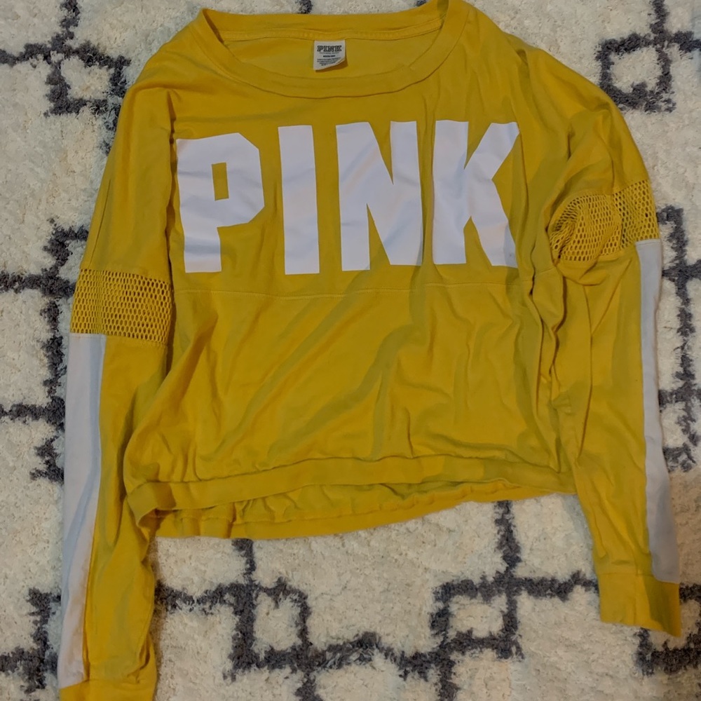 vs pink yellow long sleeve